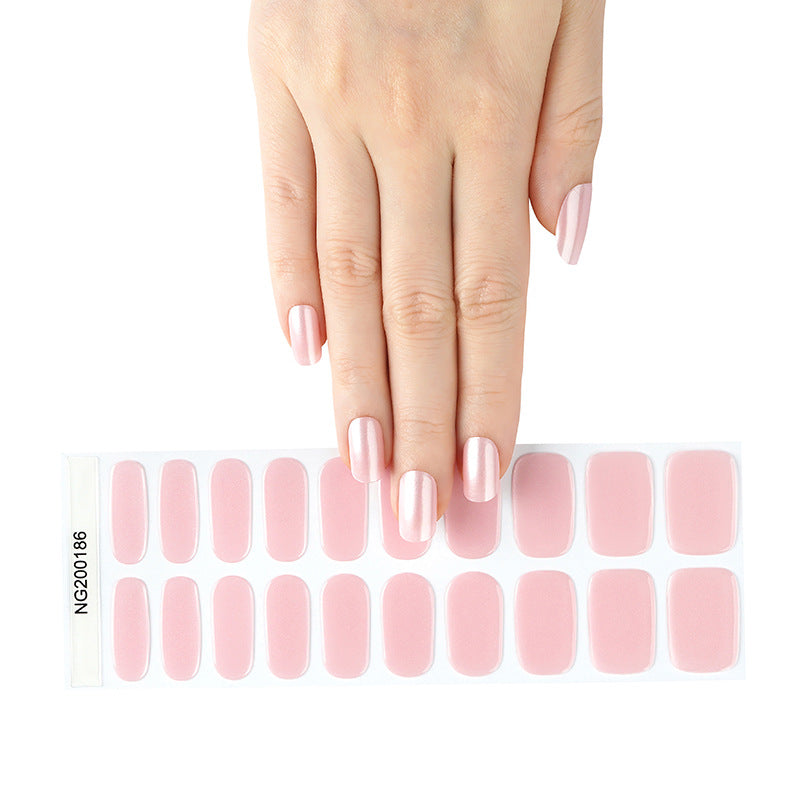 Flash cross-border gel nail stickers wholesale 20 finger phototherapy lamp nail polish gel nail stickers half-baked nail stickers wholesale