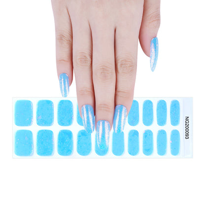 Manufacturers source light gel manicure stickers semi-cured Korean nail polish gel nail stickers half-baked manicure stickers half-baked