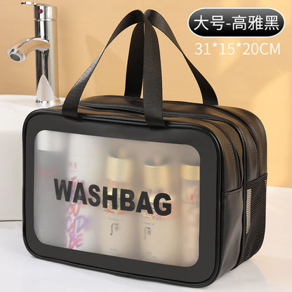 Washing bag dry and wet separation women's double-layer portable men's travel waterproof swimming fitness bathing makeup storage bag