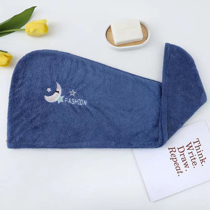 Dry hair cap female water-absorbing quick-dry wiping hair towel thickened turban long hair cute shower cap dry hair towel does not shed hair