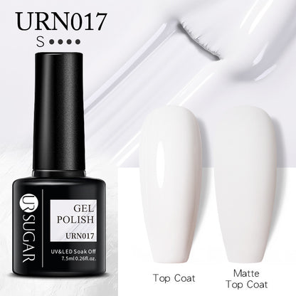 UR SUGAR a bottle of one-color nail polish glue 2021 new flash powder solid color glue matte seal layer net red style