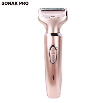 Cross-border private parts ladies shaver washable two-in-one hair removal device home full body TV hair removal hair removal device rechargeable