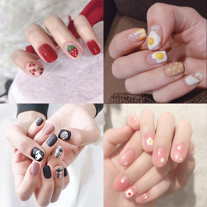 Wearable manicure pieces, removable fake nail patches, Internet celebrity manicure tools, nail art finished products, cute Internet celebrity new style