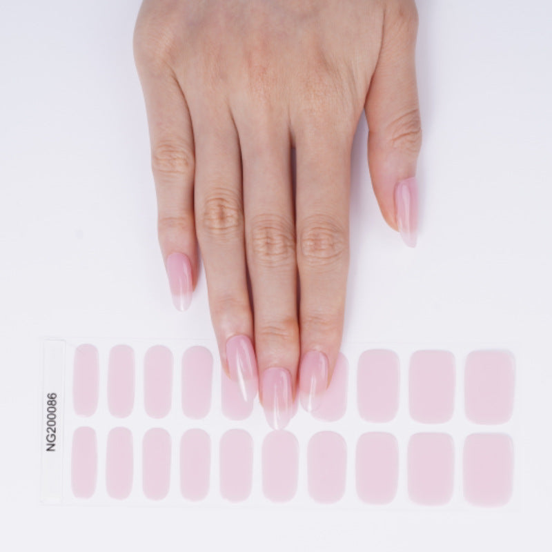 Flash cross-border gel nail stickers wholesale 20 finger phototherapy lamp nail polish gel nail stickers half-baked nail stickers wholesale