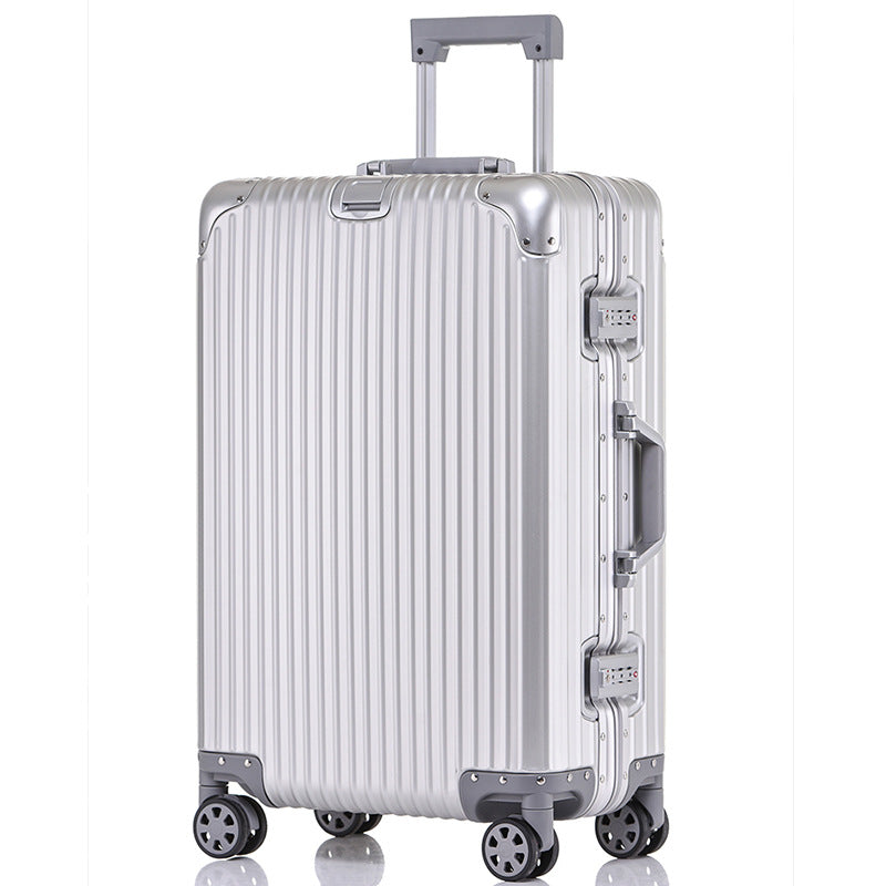 All-aluminum magnesium suitcase aluminum frame trolley suitcase password box 20 inch cabin suitcase 24 high value one piece drop shipping