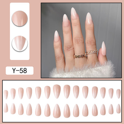 Y2 Wearable Manicure Removable Fake Nail Patch Internet Celebrity Girls Short Manicure Finished Product Cute Internet Celebrity New Style