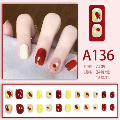 Nail art, fake nails, nail stickers, nail patches, wearable nails, removable nail patches, finished nail new style