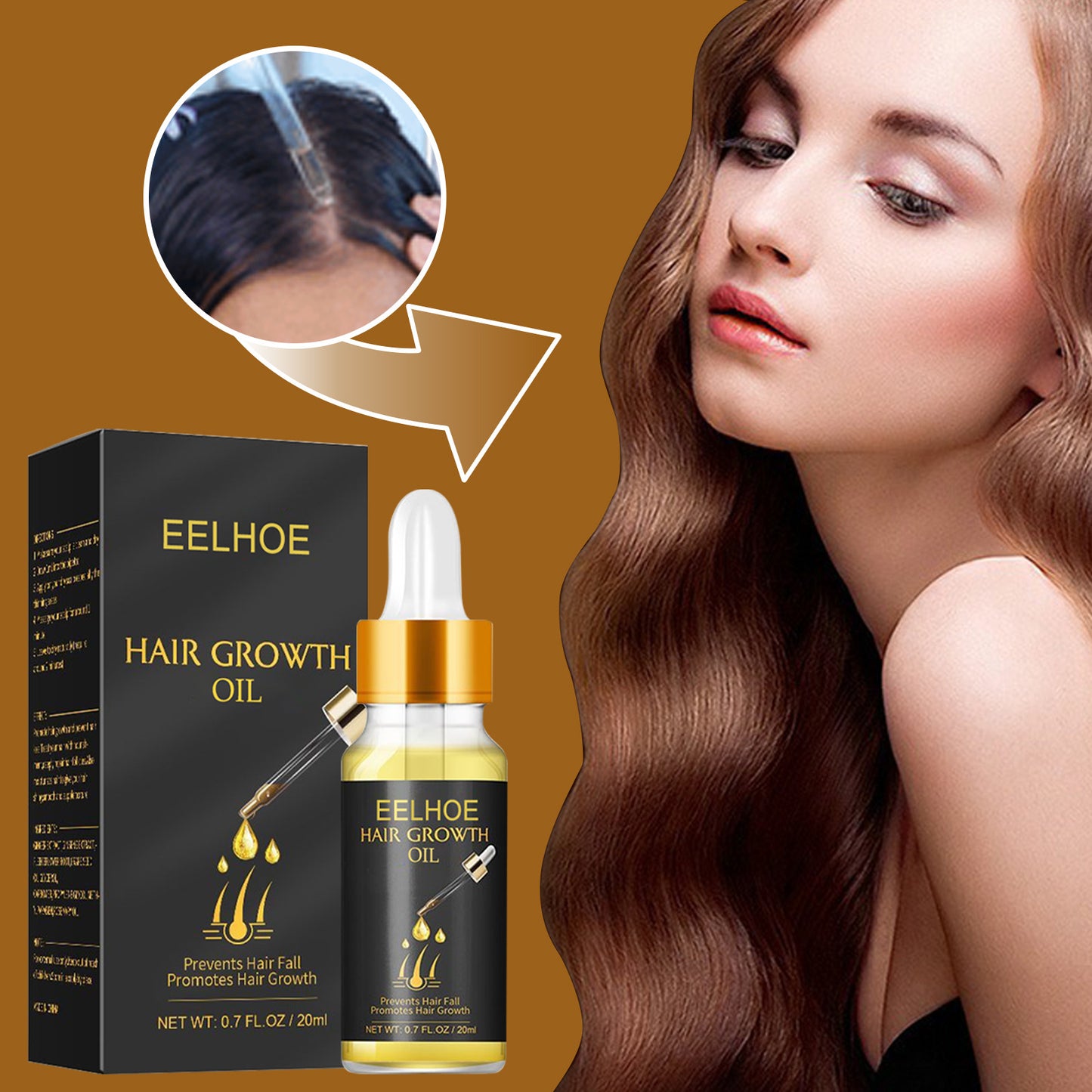 EELHOE Dense Hair Essence Strong and Strong Hair Care Essential Oil Soft and Moisturizing Hair Thick Hair Nutrient Liquid