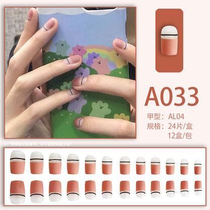 Wearable manicure pieces, removable fake nail patches, Internet celebrity manicure tools, nail art finished products, cute Internet celebrity new style