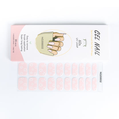 Manufacturers source light gel manicure stickers semi-cured Korean nail polish gel nail stickers half-baked manicure stickers half-baked