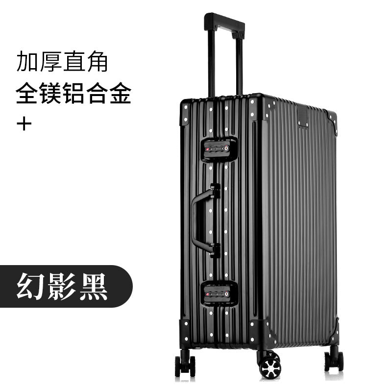 All-aluminum magnesium suitcase aluminum frame trolley suitcase password box 20 inch cabin suitcase 24 high value one piece drop shipping