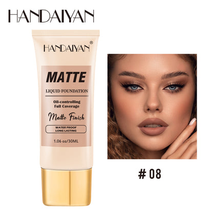 Handaiyan foreign trade women's concealer liquid foundation lasting no makeup invisible pores moisturizing European and American style foundation