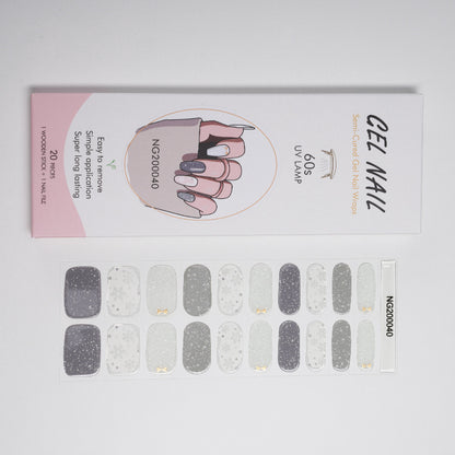 Manufacturers source light gel manicure stickers semi-cured Korean nail polish gel nail stickers half-baked manicure stickers half-baked