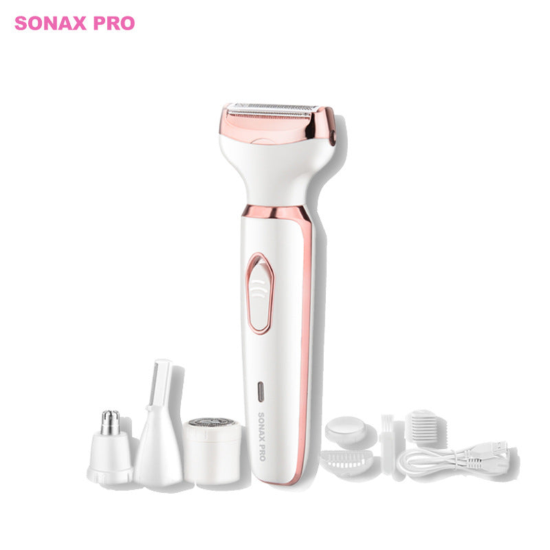 Cross-border private parts ladies shaver washable two-in-one hair removal device home full body TV hair removal hair removal device rechargeable