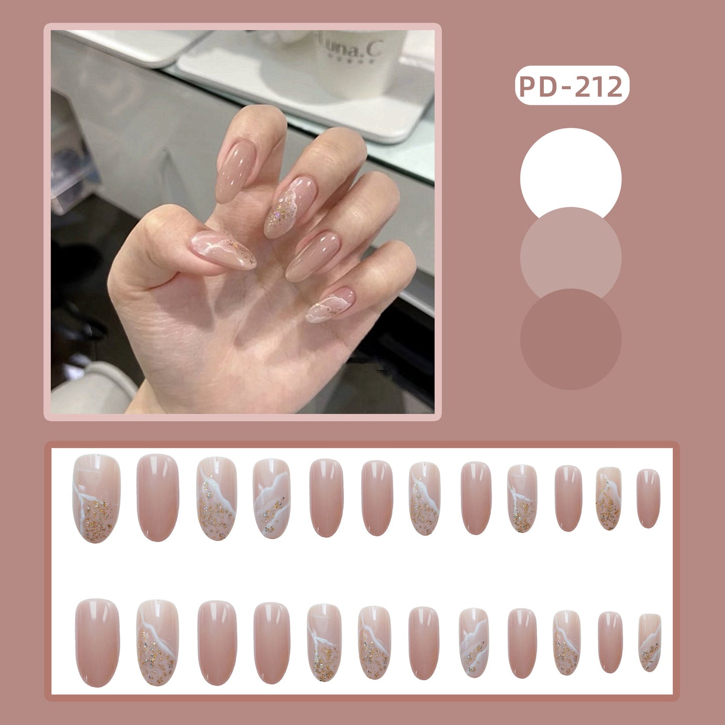 PD201-240 (with 5 tools) fake nail