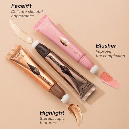 BEAUTY GLAZED blush highlighter pen pearlescent matte natural brightening face makeup