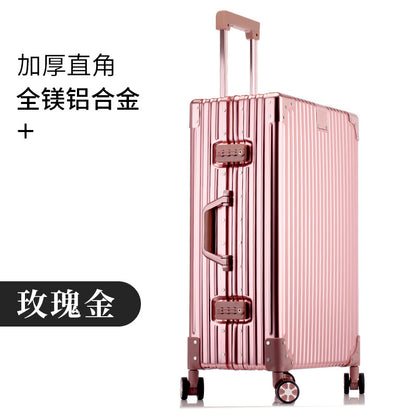 All-aluminum magnesium suitcase aluminum frame trolley suitcase password box 20 inch cabin suitcase 24 high value one piece drop shipping