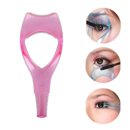 Cross-border exclusive three-dimensional crystal three-in-one eyelash card, eyelash assistant, eyelash curler, makeup tools