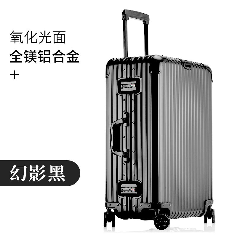 All-aluminum magnesium suitcase aluminum frame trolley suitcase password box 20 inch cabin suitcase 24 high value one piece drop shipping