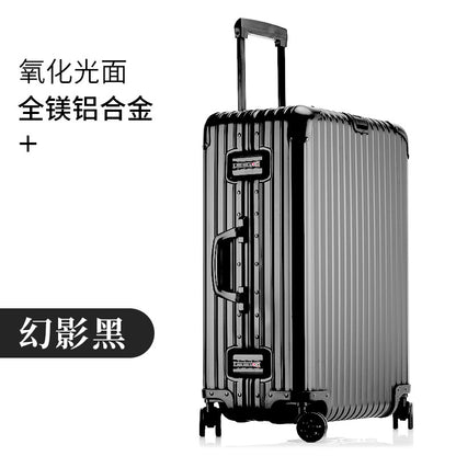 All-aluminum magnesium suitcase aluminum frame trolley suitcase password box 20 inch cabin suitcase 24 high value one piece drop shipping