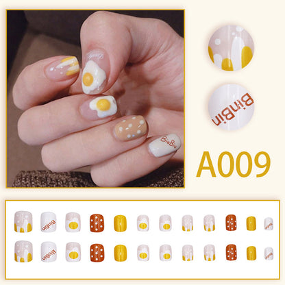 Wearable manicure pieces, removable fake nail patches, Internet celebrity manicure tools, nail art finished products, cute Internet celebrity new style