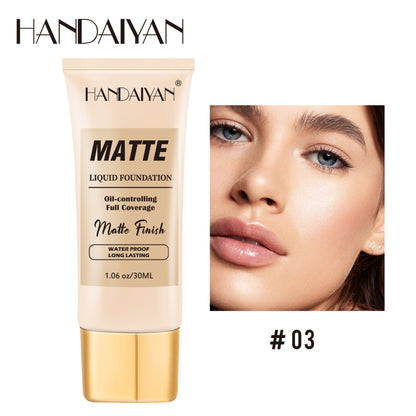 Handaiyan foreign trade women's concealer liquid foundation lasting no makeup invisible pores moisturizing European and American style foundation