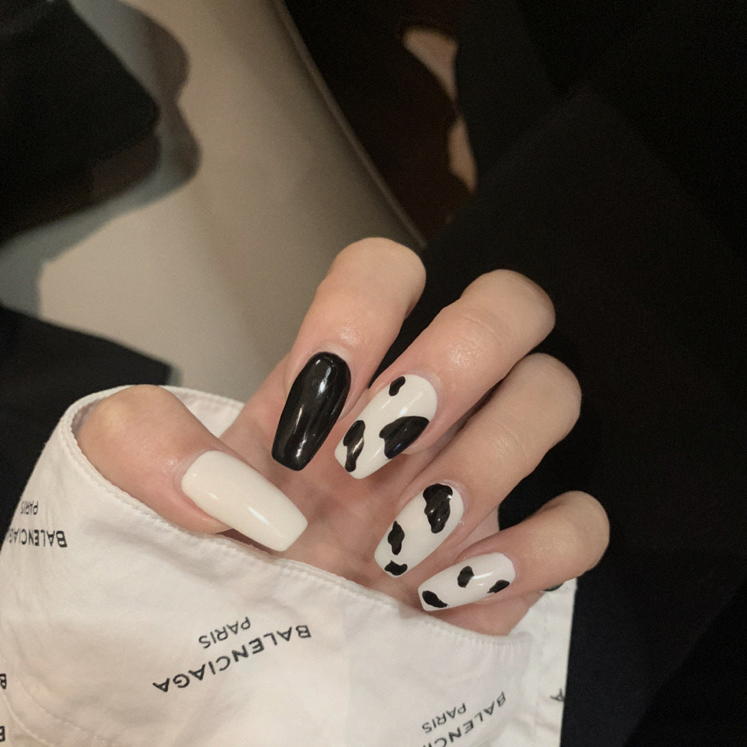 Hot-selling European and American manicure pieces, removable French fake nails, wearable nail pieces, manicure nail patches