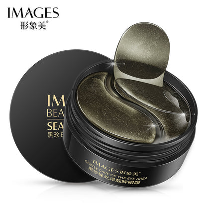 Image beauty gold eye mask patch to fade dark circles and eye lines, seaweed green eye mask, hydrating and moisturizing eye patch skin care products