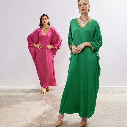 Saudi Arabian clothing muslim robe abaya worship dress Southeast Asia cross-border foreign trade Dubai women's clothing