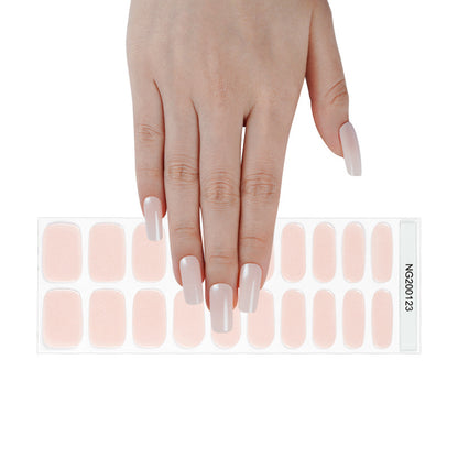 Flash cross-border gel nail stickers wholesale 20 finger phototherapy lamp nail polish gel nail stickers half-baked nail stickers wholesale