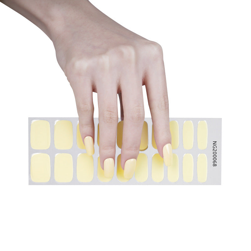 Flash cross-border gel nail stickers wholesale 20 finger phototherapy lamp nail polish gel nail stickers half-baked nail stickers wholesale