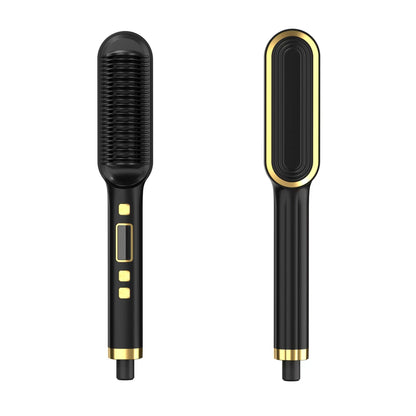 Foreign trade cross-border straight hair comb negative ion hair straightener lazy curly hair stick straight hair curly hair dual-purpose splint electric curly hair comb