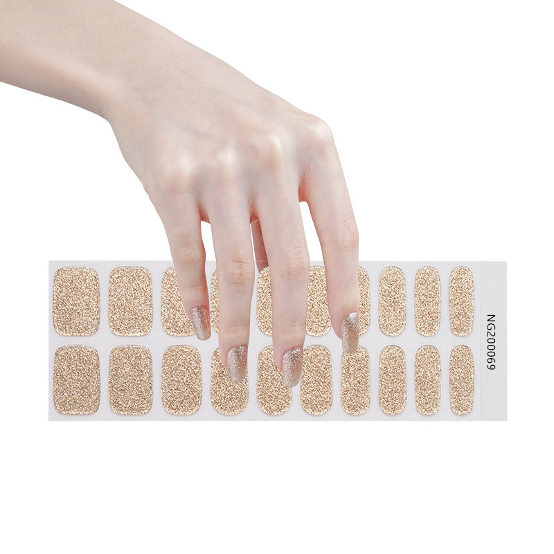 Manufacturers source light gel manicure stickers semi-cured Korean nail polish gel nail stickers half-baked manicure stickers half-baked