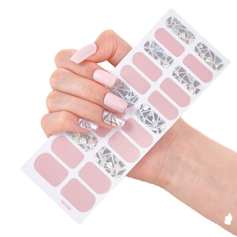 Cross-border nail stickers full of finished nails nail stickers 22 small stickers professional nail decals manufacturers in stock