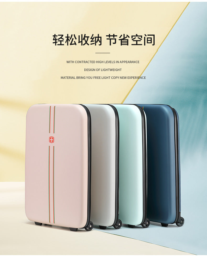 2022 new folding trolley case 20 inch 24 inch suitcase business travel travel business lightweight foldable suitcase