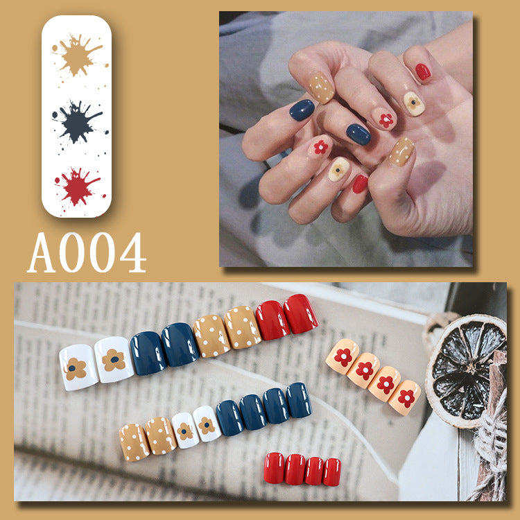 Wearable manicure pieces, removable fake nail patches, Internet celebrity manicure tools, nail art finished products, cute Internet celebrity new style