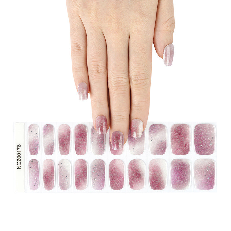 Manufacturers source light gel manicure stickers semi-cured Korean nail polish gel nail stickers half-baked manicure stickers half-baked