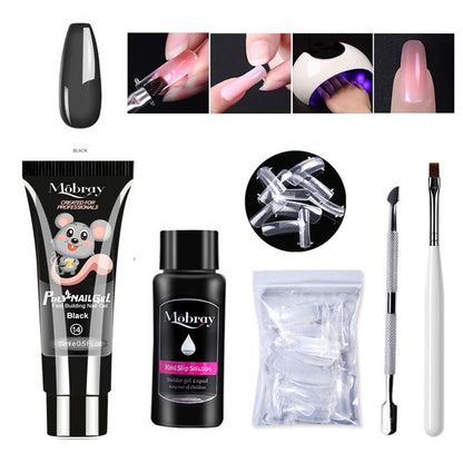 Manicure crystal extension glue set 5-piece collection cross-border explosive style extension glue nail tools full set spot