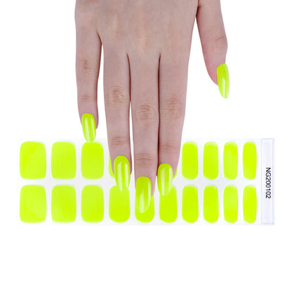 Flash cross-border gel nail stickers wholesale 20 finger phototherapy lamp nail polish gel nail stickers half-baked nail stickers wholesale