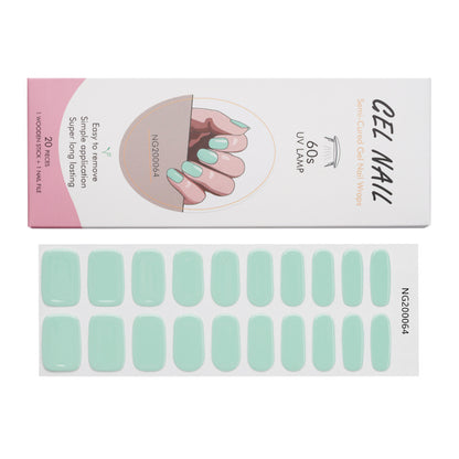 Manufacturers source light gel manicure stickers semi-cured Korean nail polish gel nail stickers half-baked manicure stickers half-baked