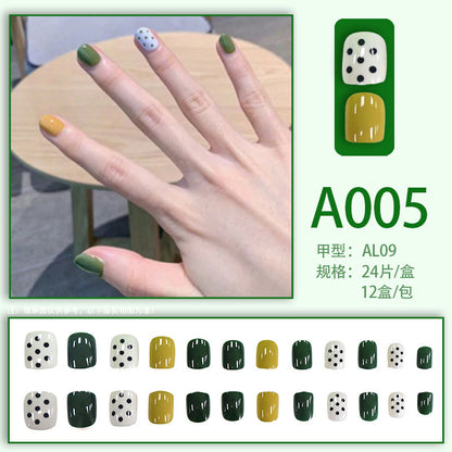 Wearable manicure pieces, removable fake nail patches, Internet celebrity manicure tools, nail art finished products, cute Internet celebrity new style