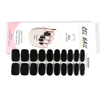 Manufacturers source light gel manicure stickers semi-cured Korean nail polish gel nail stickers half-baked manicure stickers half-baked