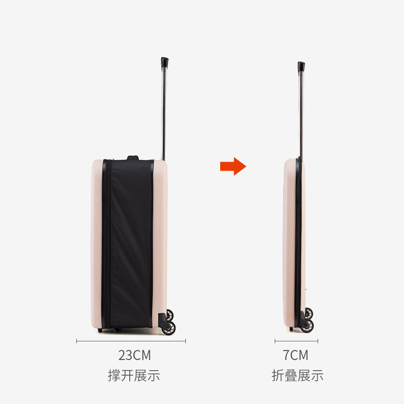 2022 new folding trolley case 20 inch 24 inch suitcase business travel travel business lightweight foldable suitcase