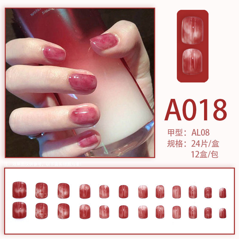 Wearable manicure pieces, removable fake nail patches, Internet celebrity manicure tools, nail art finished products, cute Internet celebrity new style