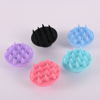 Massage Silicone Shampoo Brush Scalp Cleaning Hair Shampoo Comb Head Massage Soft Shampoo Hair Care Brush Spot