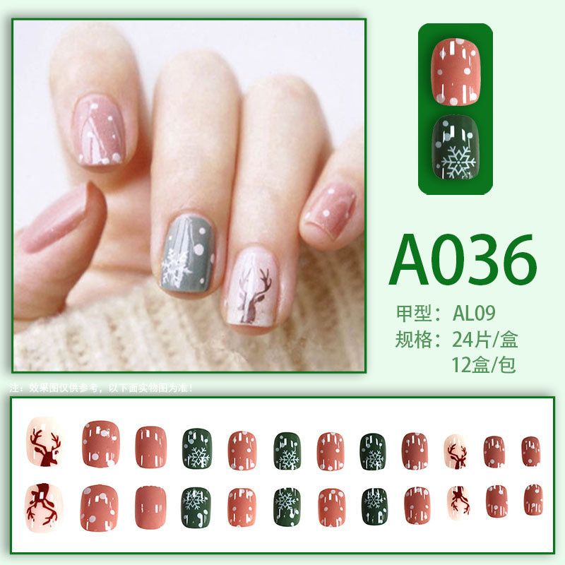 Wearable manicure pieces, removable fake nail patches, Internet celebrity manicure tools, nail art finished products, cute Internet celebrity new style