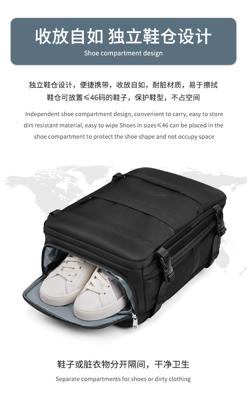 Cross-border new travel backpack large-capacity multi-functional luggage bag