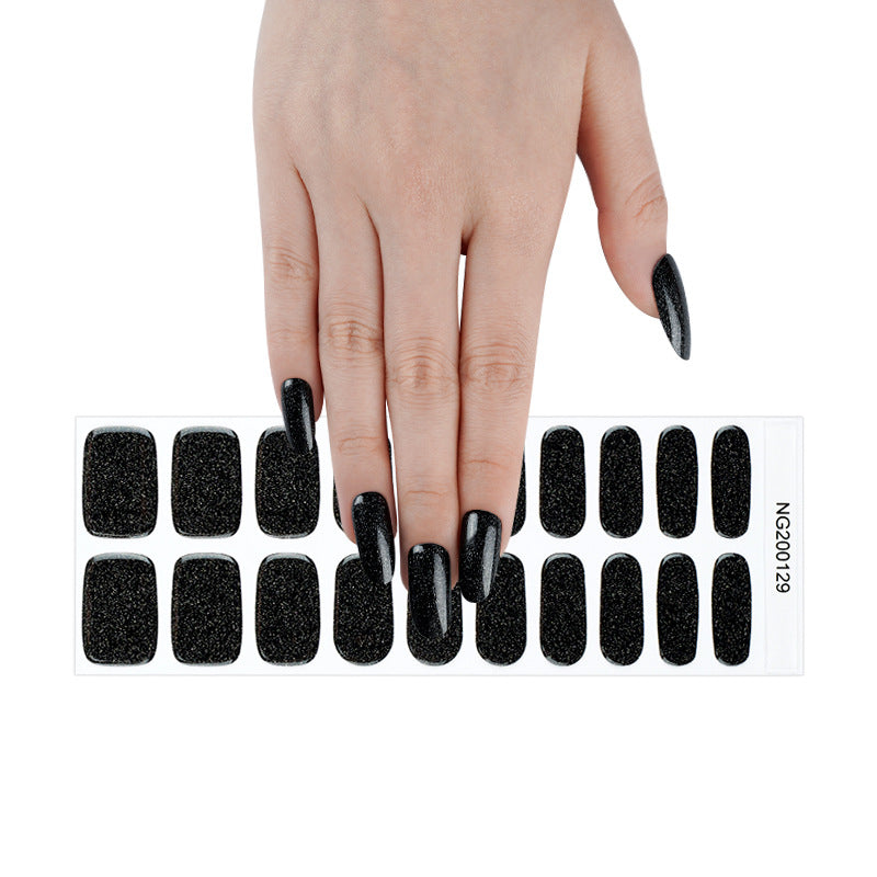 Flash cross-border gel nail stickers wholesale 20 finger phototherapy lamp nail polish gel nail stickers half-baked nail stickers wholesale