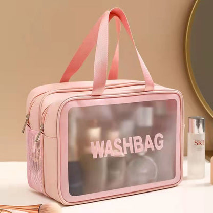 Washing bag dry and wet separation women's double-layer portable men's travel waterproof swimming fitness bathing makeup storage bag