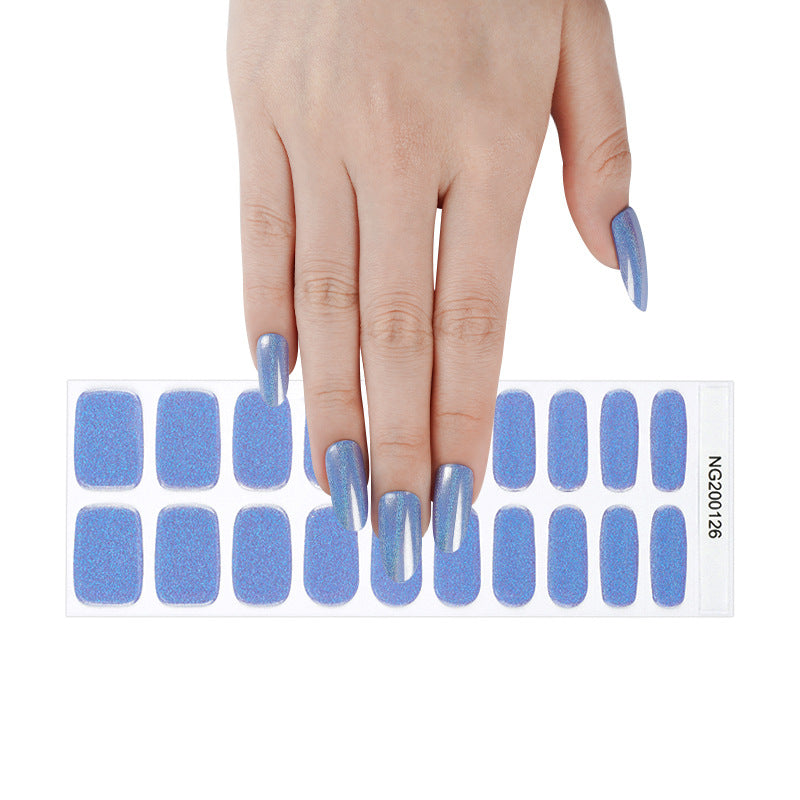 Manufacturers source light gel manicure stickers semi-cured Korean nail polish gel nail stickers half-baked manicure stickers half-baked